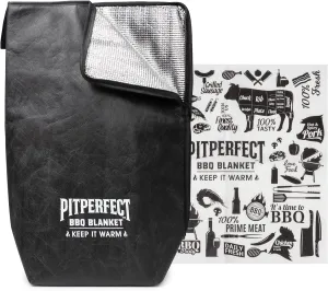 BBQ Blanket for Resting Meat - 21" Multi-Layer Insulated Barbeque Rest Bag with 25 Sheets of Food-Grade Butcher Paper - Leakproof Stitchless Barbecue Wrap for Brisket, Pulled Pork, Turkey, Chicken