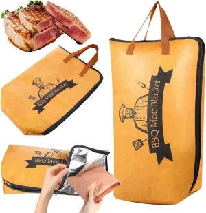 BBQ Blanket for Resting Meat, Meat Resting Blanket for Grilling Accessories, Reusable Smoker Grilling Meat Insulated Resting Bag, BBQ Accessories for Large Brisket/Beef/Turkey, Gifts for Men