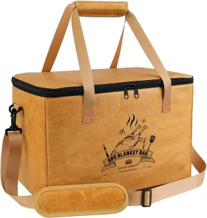 BBQ Blanket for Resting Meat, Reusable Insulated Brisket Resting Blanket, Large Capacity BBQ Meat Blanket Bag with Adjustable Shoulder Strap, Smoker Meat Insulated Resting Bag for BBQ Meat
