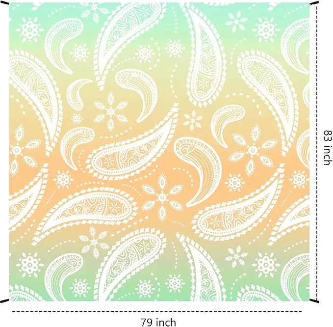 Beach Blanket Waterproof Sandproof Extra Large Beach Mat 79" X 83"/120"x108"for 1-8 Adults Quick Drying Durable Outdoor Picnic Mat for Beach Travel Camping Hiking
