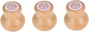 Beaupretty 3pcs Face Roller for Beauty Tools Wood Handle Jade Facial Massage Roller for Skin
