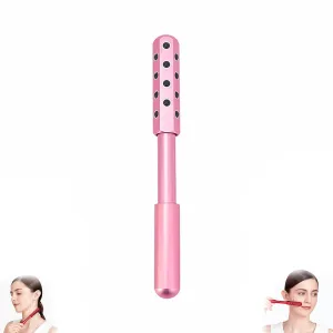 Beauty Roller, Elarique Glow Sculpting,Arrily Face Wand,Portable with Ergonomic Handle, for Skincare (24 Light Pink)