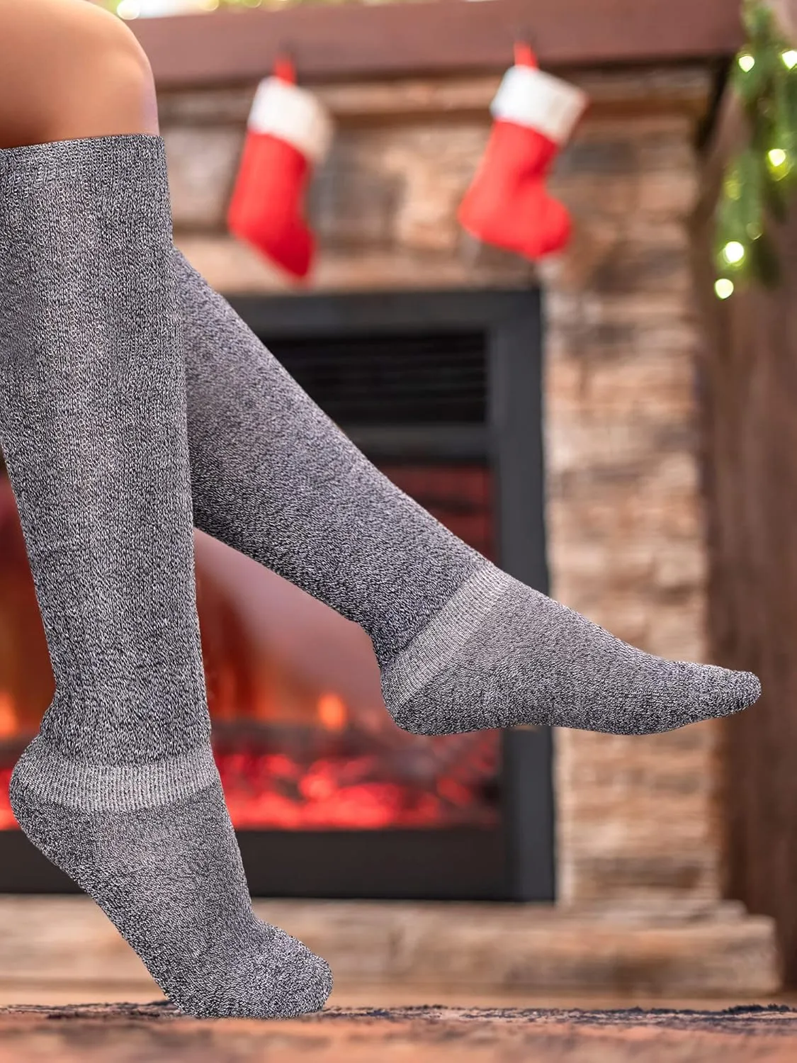 Bencailor 6 Pairs Women Slouch Socks Cotton Scrunch Stacked Knee Boot Socks for Women Men 80s 90s