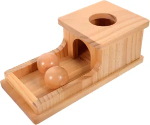 BESPORTBLE 1 Set Wooden Ball Dropping Box for Educational Enhance Motor Skills Hand Eye Coordination Safe Design for Boy Girl Present