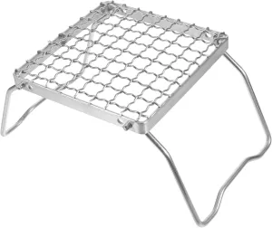 BESPORTBLE Picnic Mesh Rack Grid Baking Rack for Outdoor Portable Stainless Steel Grill