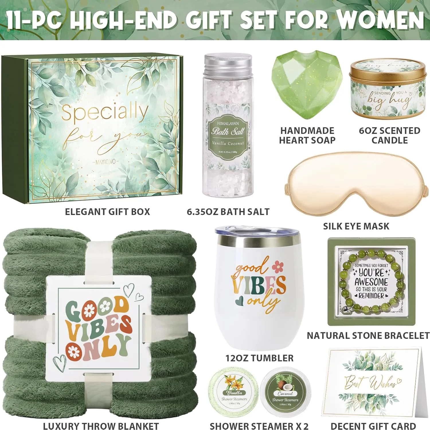 Birthday Gifts for Women Self Care Gifts, Relaxing Spa Gifts Baskets Get Well Soon Gifts Care Package for Women with Blanket, Unique Gifts Idea for Mom Mother Her Wife Girlfriend Best Friend Sister