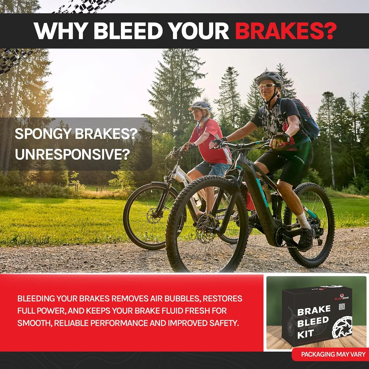 BleedZone - Master Bleed Kit Designed for Tektro TRP Hydraulic Brakes with 120ml Mineral Oil and Tools, Bleed Kit for TRP Brakes, Bike Brake Bleed Kit, Built for Tektro Hydraulic Brakes