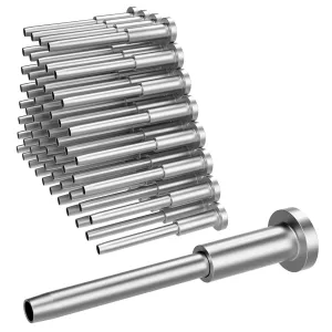 BLIKA 60 Pack Invisible Cable Railing kit, T316 Stainless Steel 1/8" Invisible Receiver and Swage Stud End for Cable Railing, Swage Tensioner 1/8" for Wood/Metal Post, Cable Railing Hardware