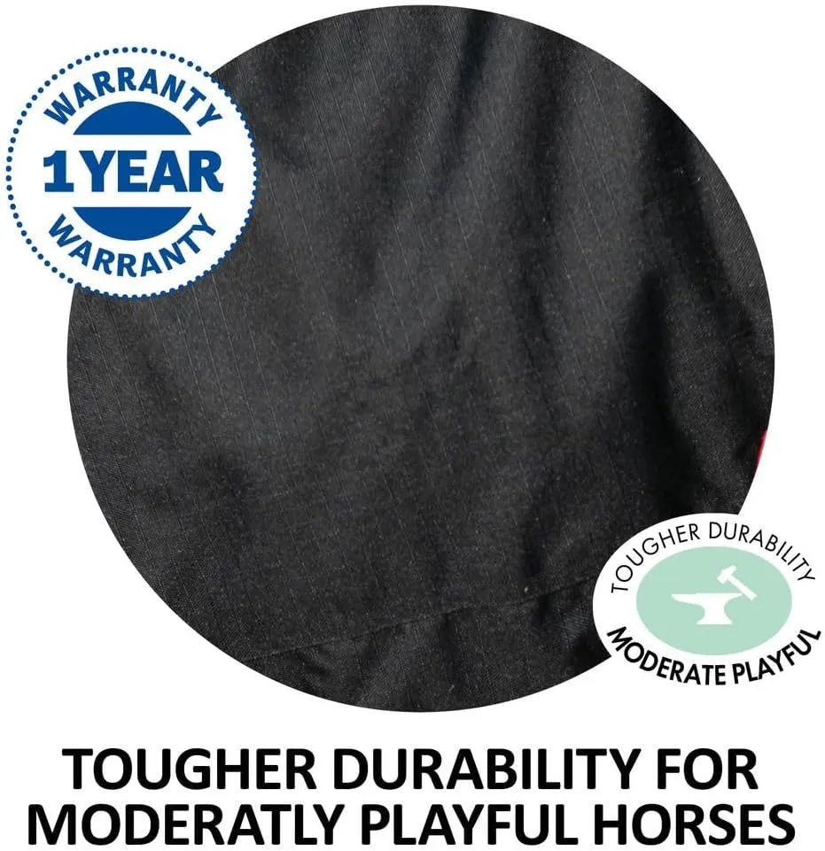 Blizzard II Horses Turnout Blanket | Euro Fit Coverage | 1200 Ripstop Polyester | Waterproof Horse Sheet | Horse Rain Sheet