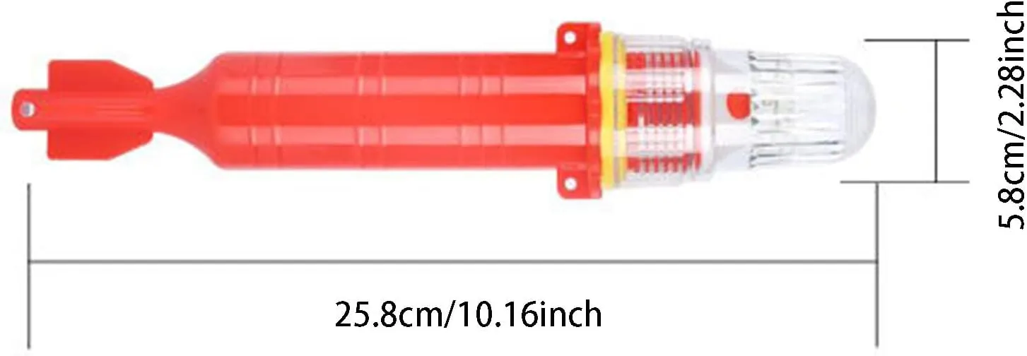 Boat Flares, Boat Flares Coast Guard Approved Marine, Emergency Safety Kit for Boating, Intelligent Light Control Waterproof Emergency Flares for Fishing Nets, Buoys (3PC Red_02)