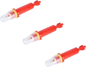 Boat Flares, Boat Flares Coast Guard Approved Marine, Emergency Safety Kit for Boating, Intelligent Light Control Waterproof Emergency Flares for Fishing Nets, Buoys (3PC Red_02)