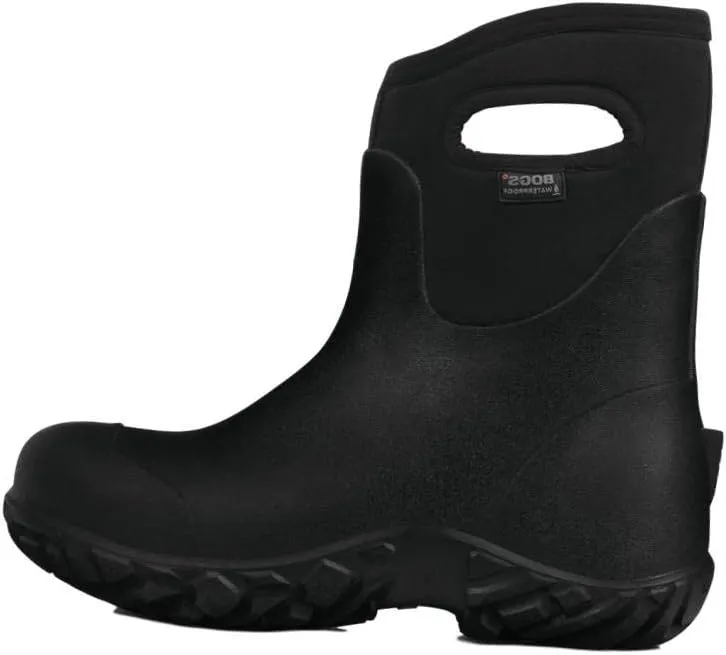 Bogs Men's Workman Mid Composite Toe Waterproof Construction Boot, Black, 12