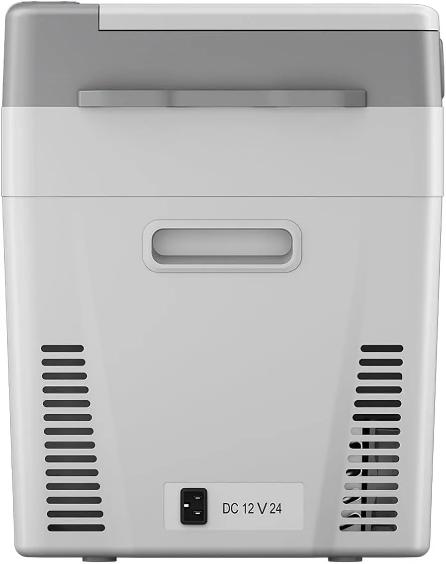 BougeRV 12 Volt Refrigerator, CRPRO 30 Quart 12V Car Fridge, Portable Freezer (-8℉~50℉), Compressor Electric Cooler with 12V/24 DC, 110-240 AC for Outdoor Camping Overlanding Truck RV SUV Van (White)