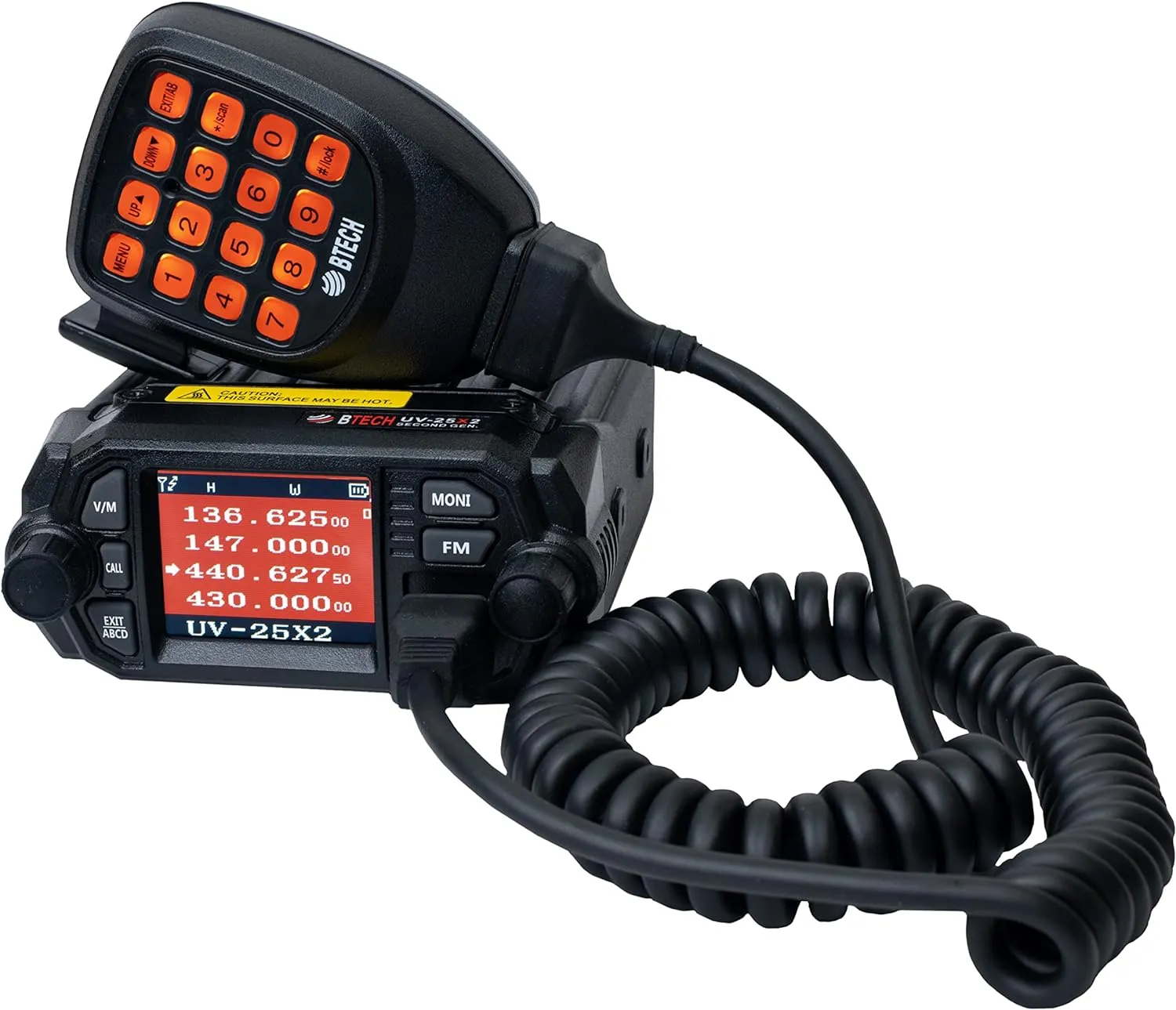 BTECH UV-25X2 (Second Gen.) Mini Mobile 25 Watt Dual Band Base, Mobile Radio: VHF, UHF Amateur (Ham)