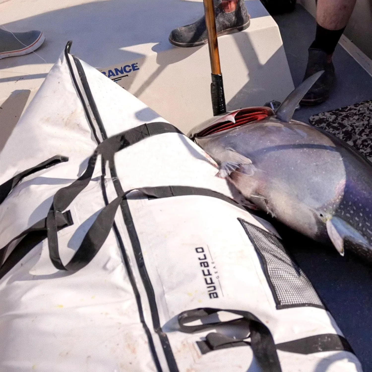 Buffalo Gear Insulated Large Fish Kill Bag, 72in & 90in, Portable Tuna Bag, Waterproof Fish Cooler, Keep Ice-Cold & Fresh over 48H