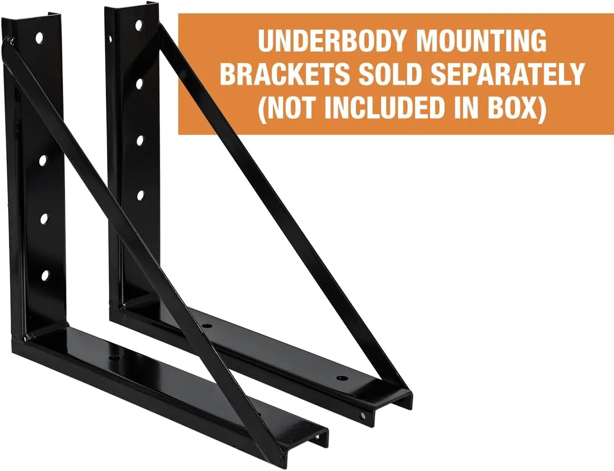 Buyers Products 1703349 Black Steel Underbody Truck Box with T-Handle Latch, 14 x 12 x 18 Inch, Contractor Toolbox For Organization And Storage, Job Tool Chest
