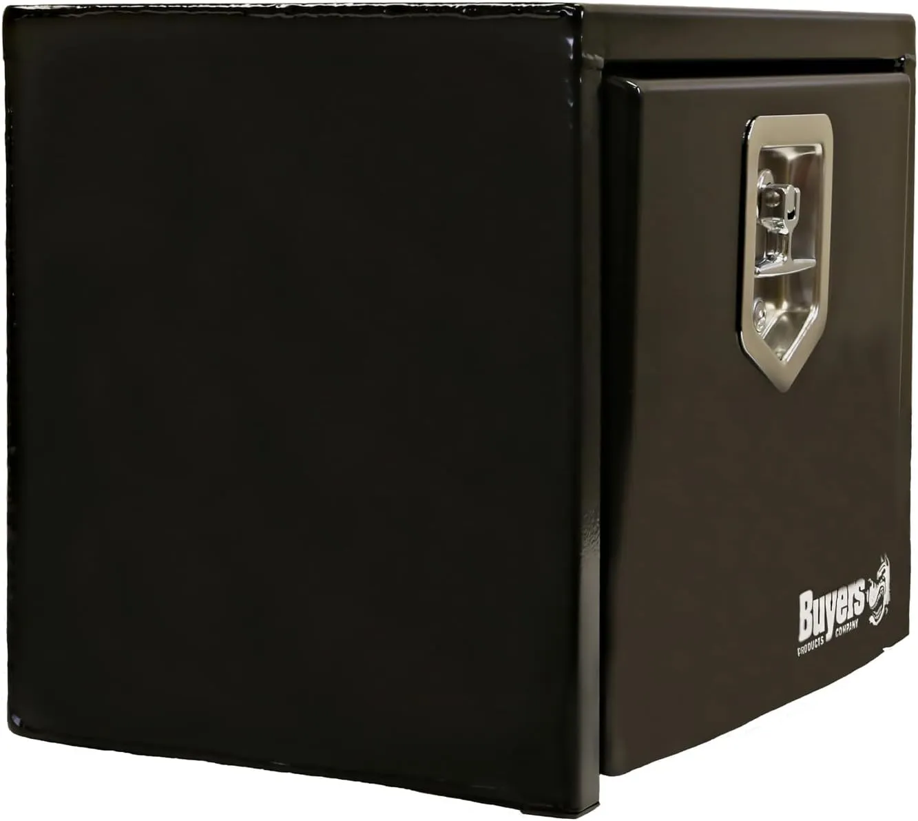 Buyers Products 1703349 Black Steel Underbody Truck Box with T-Handle Latch, 14 x 12 x 18 Inch, Contractor Toolbox For Organization And Storage, Job Tool Chest