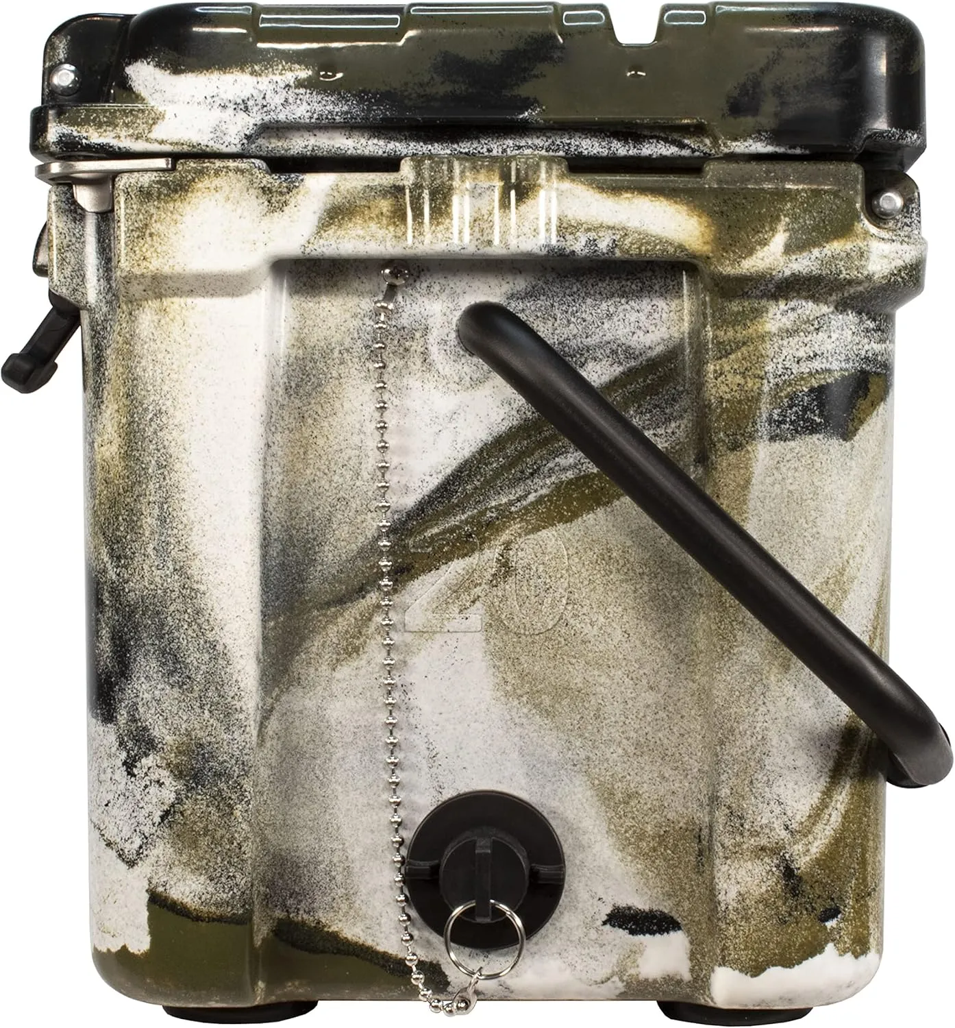 Camo 20 Quart Ice Chest Heavy Duty High Performance Roto-Molded Commercial Grade Insulated Cooler