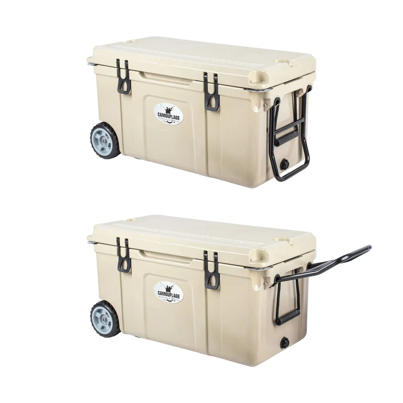 Camouflage Wheeled Cooler 75L