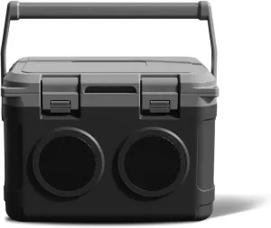Camp Cooler with Bluetooth Speaker 22 Quart，48 Hours Ice Retention, Portable Handle, Outdoor Camping Cooler for BBQs, Beach, Hiking