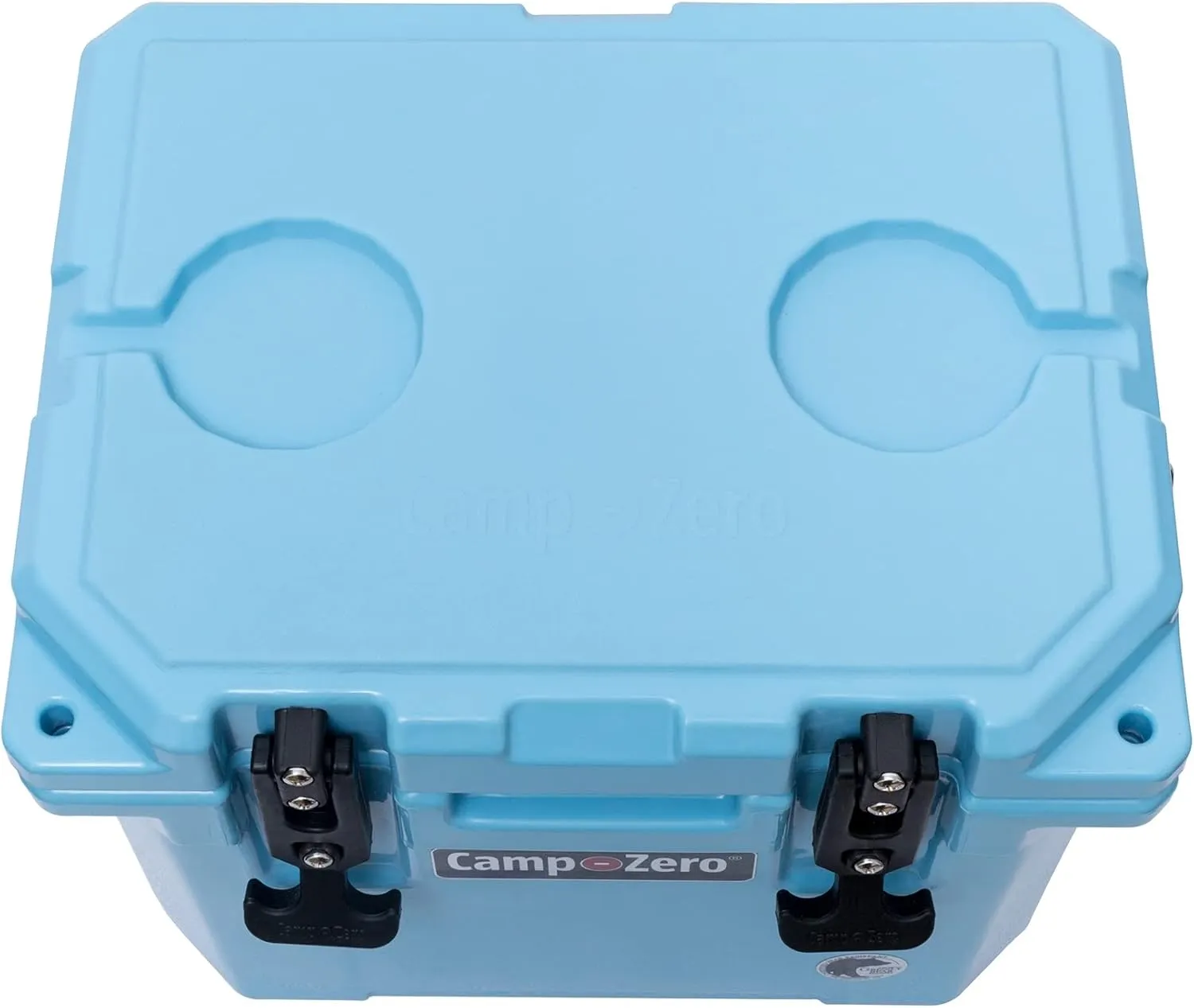 CAMP-ZERO 10L-10.6 Quart Portable Hard Cooler Ice Chest, Perfect for Drinks, Lunch, Beach, Picnics, Boating, Camping and Travel with 2 Molded-in Cup Holders and Folding Aluminum Handle