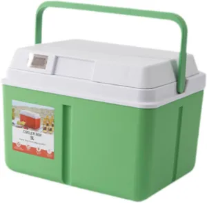 Camping Cooler Box Cold and Hot Insulated Case Lightweight for Fishing with Lock Lid Food Preservation Box with Carry Handle