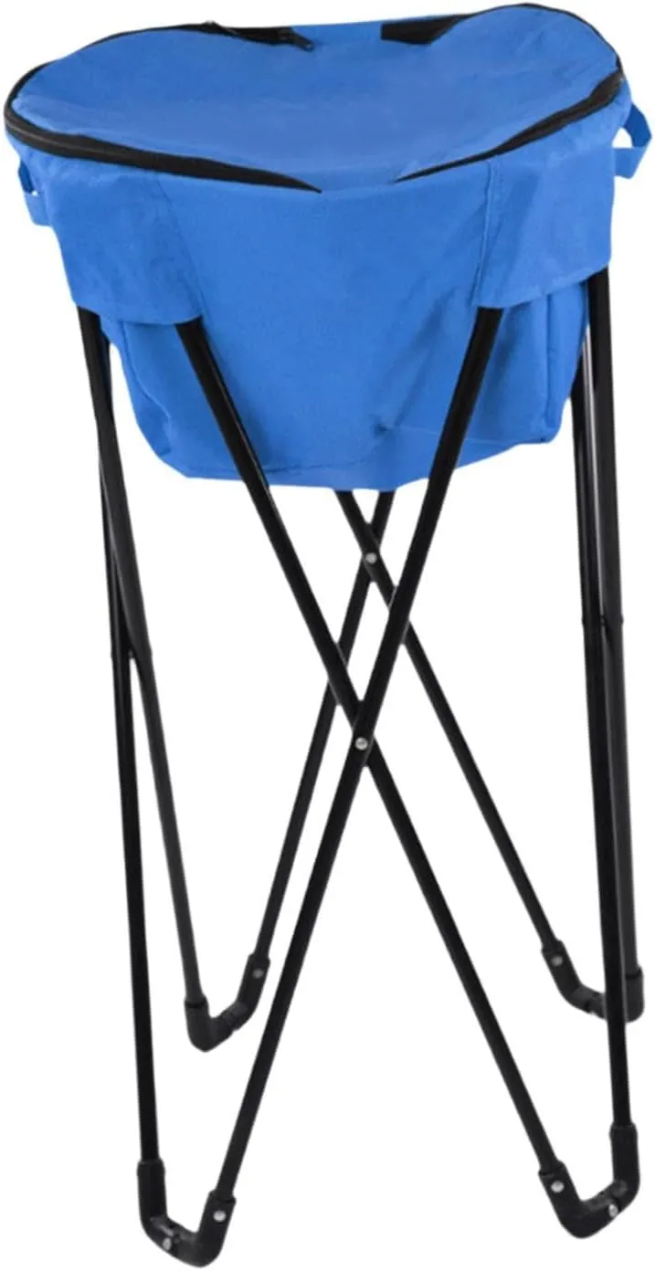 Camping Water Bucket with Stand Cooler with Stand Cooler Table Folding BBQ Heavy Duty Thermal Standing Cooler with Travel Bag