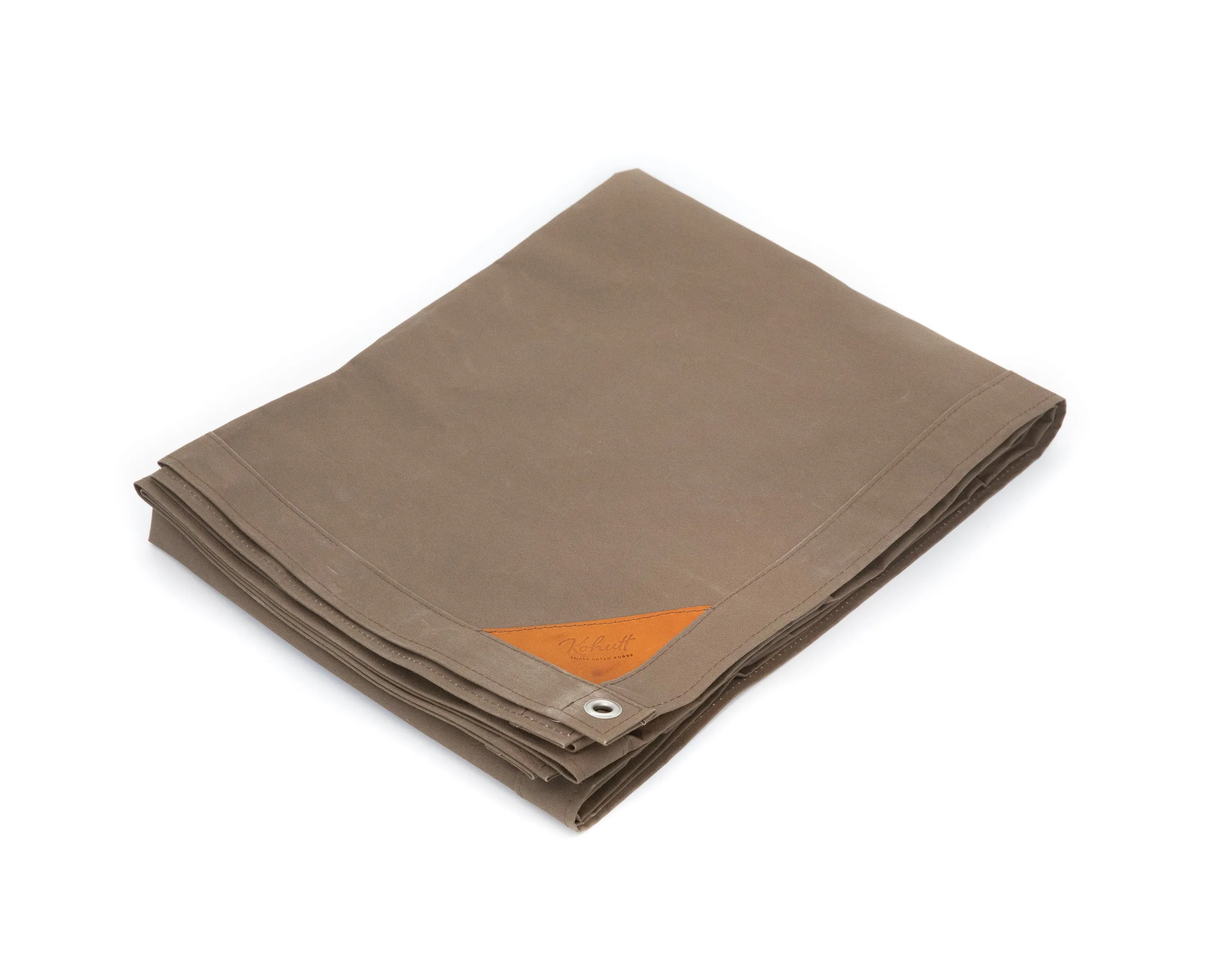 Canvas field blanket in kelp brown