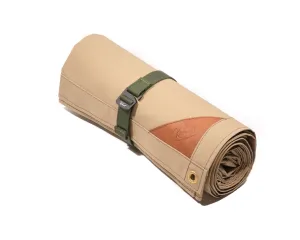 Canvas field blanket in seafoam