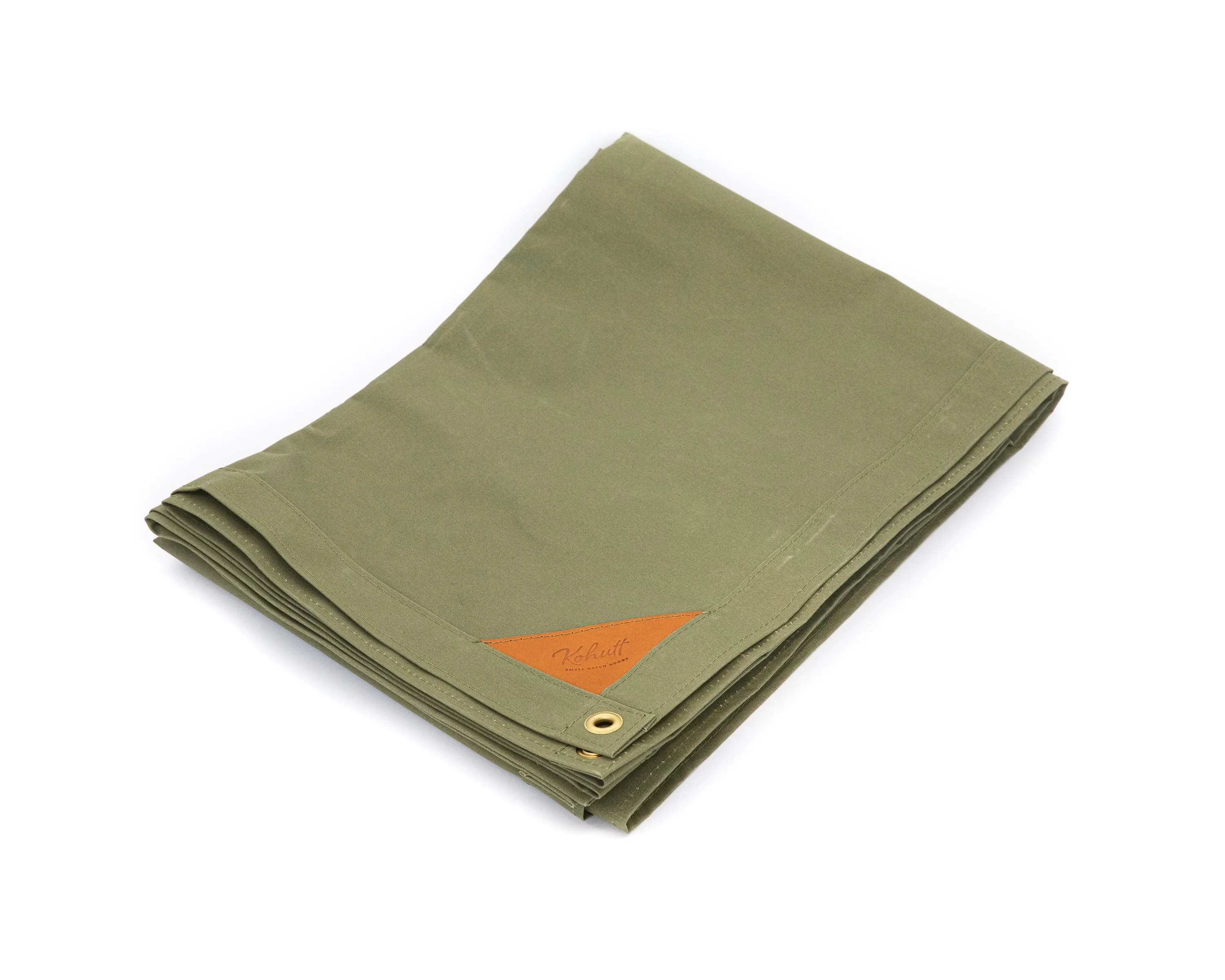 Canvas field blanket in seagrass green