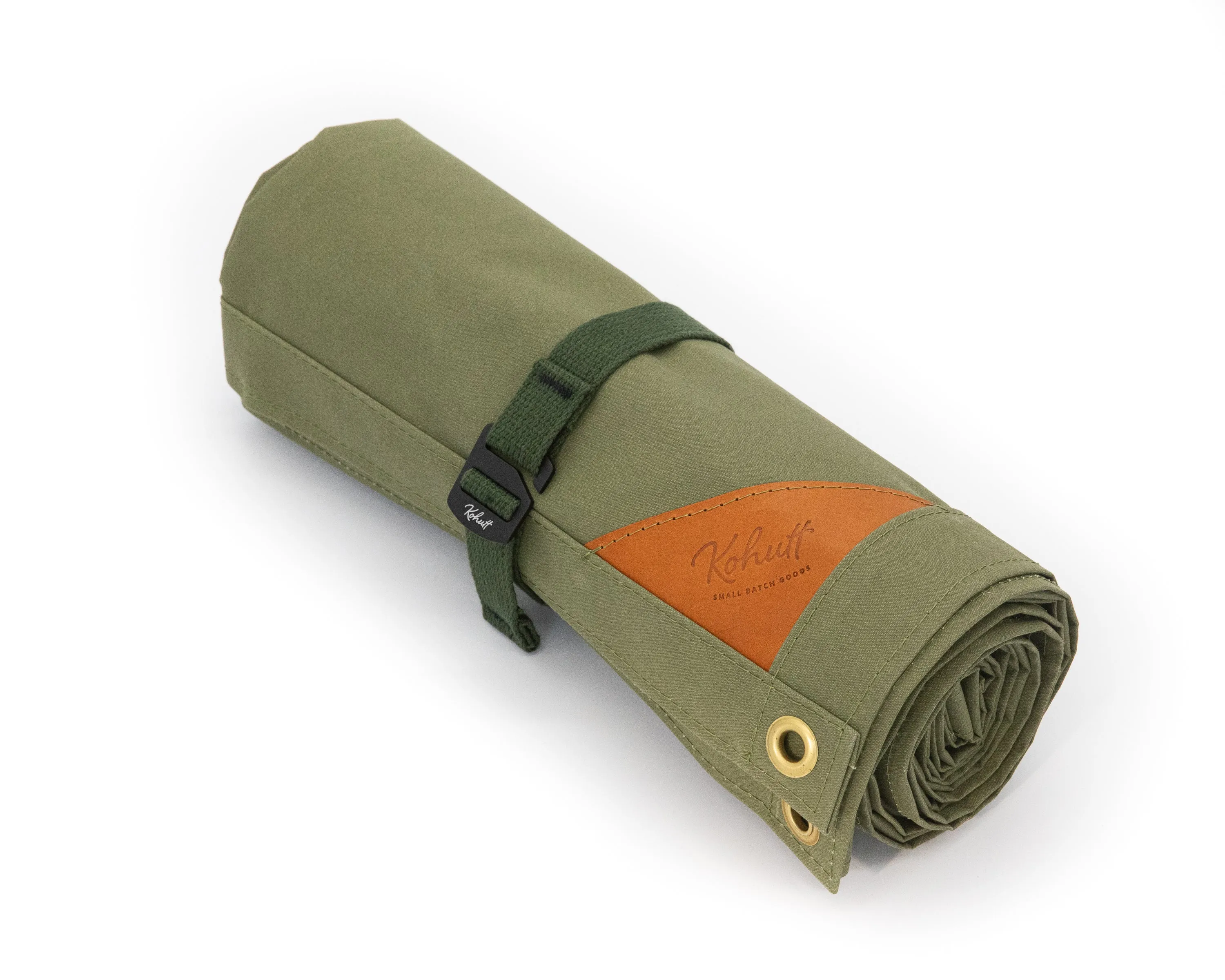 Canvas field blanket in seagrass green