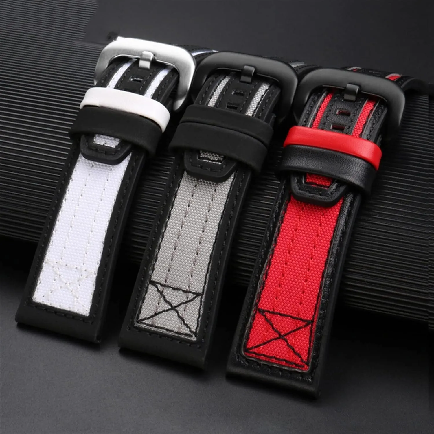 Canvas Leather watchband For seven Friday Series P3C/04 09 Mechanical Watch Strap Waterproof Wrist Bracelet Belt