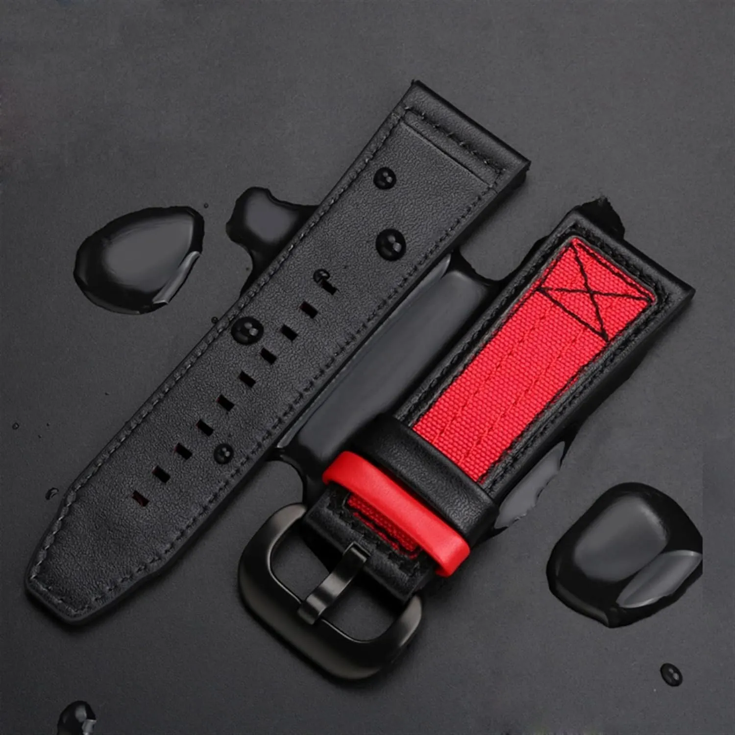 Canvas Leather watchband For seven Friday Series P3C/04 09 Mechanical Watch Strap Waterproof Wrist Bracelet Belt