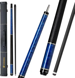 Carbon Fiber Pool Cue Stick 10.5mm/11.8mm/12.5mm,Low Deflection Pool Stick with Rare Wood Butt,Professional Cue Stick with Box Case