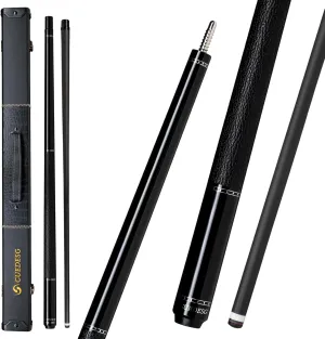 Carbon Fiber Pool Cue Stick 10.5mm/11.8mm/12.5mm,Low Deflection Pool Stick with Rare Wood Butt,Professional Cue Stick with Box Case