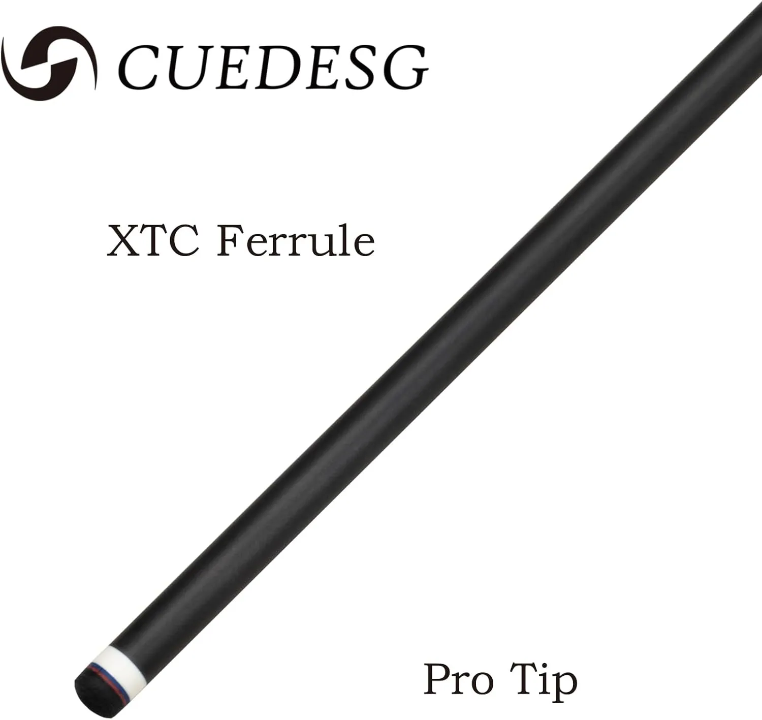 Carbon Fiber Pool Cue Stick 10.5mm/11.8mm/12.5mm,Low Deflection Pool Stick with Rare Wood Butt,Professional Cue Stick with Box Case
