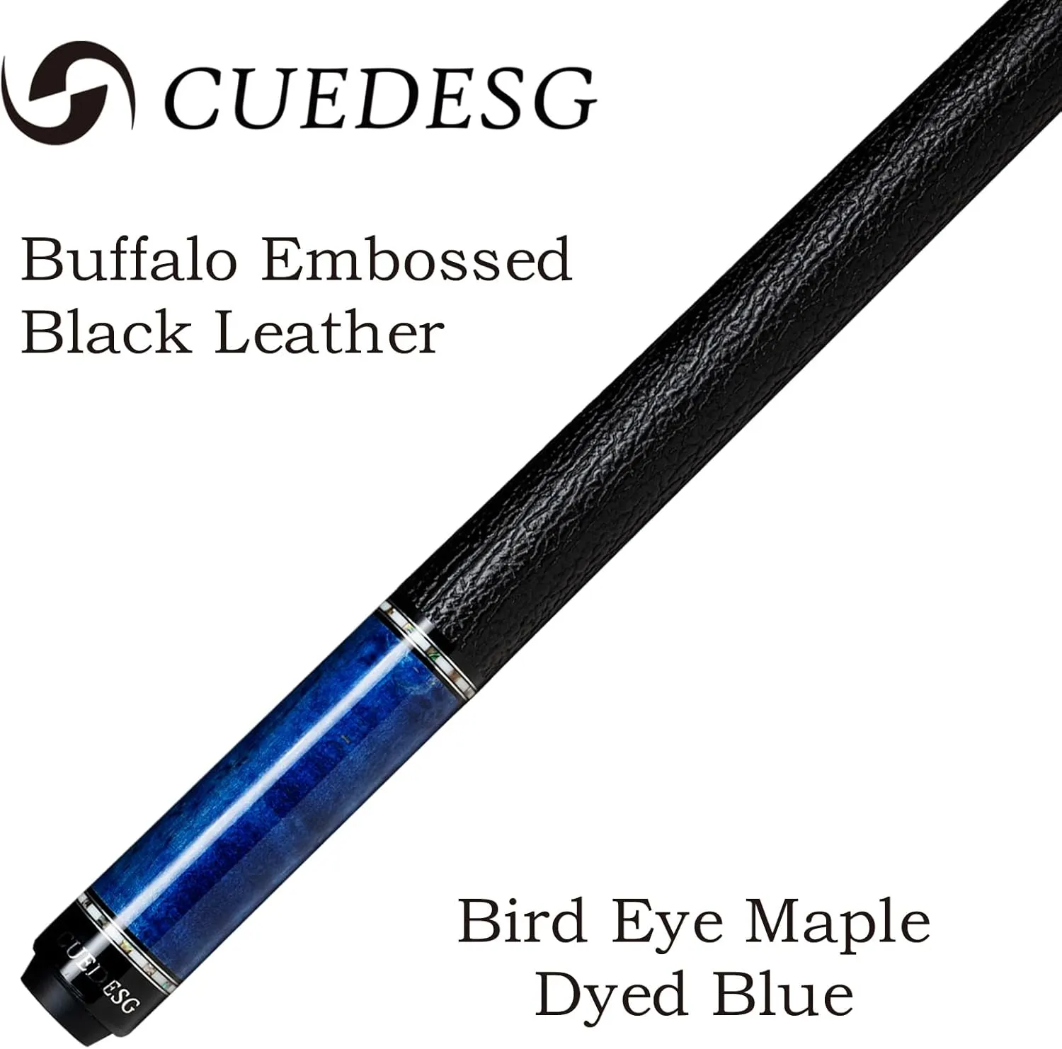 Carbon Fiber Pool Cue Stick 10.5mm/11.8mm/12.5mm,Low Deflection Pool Stick with Rare Wood Butt,Professional Cue Stick with Box Case