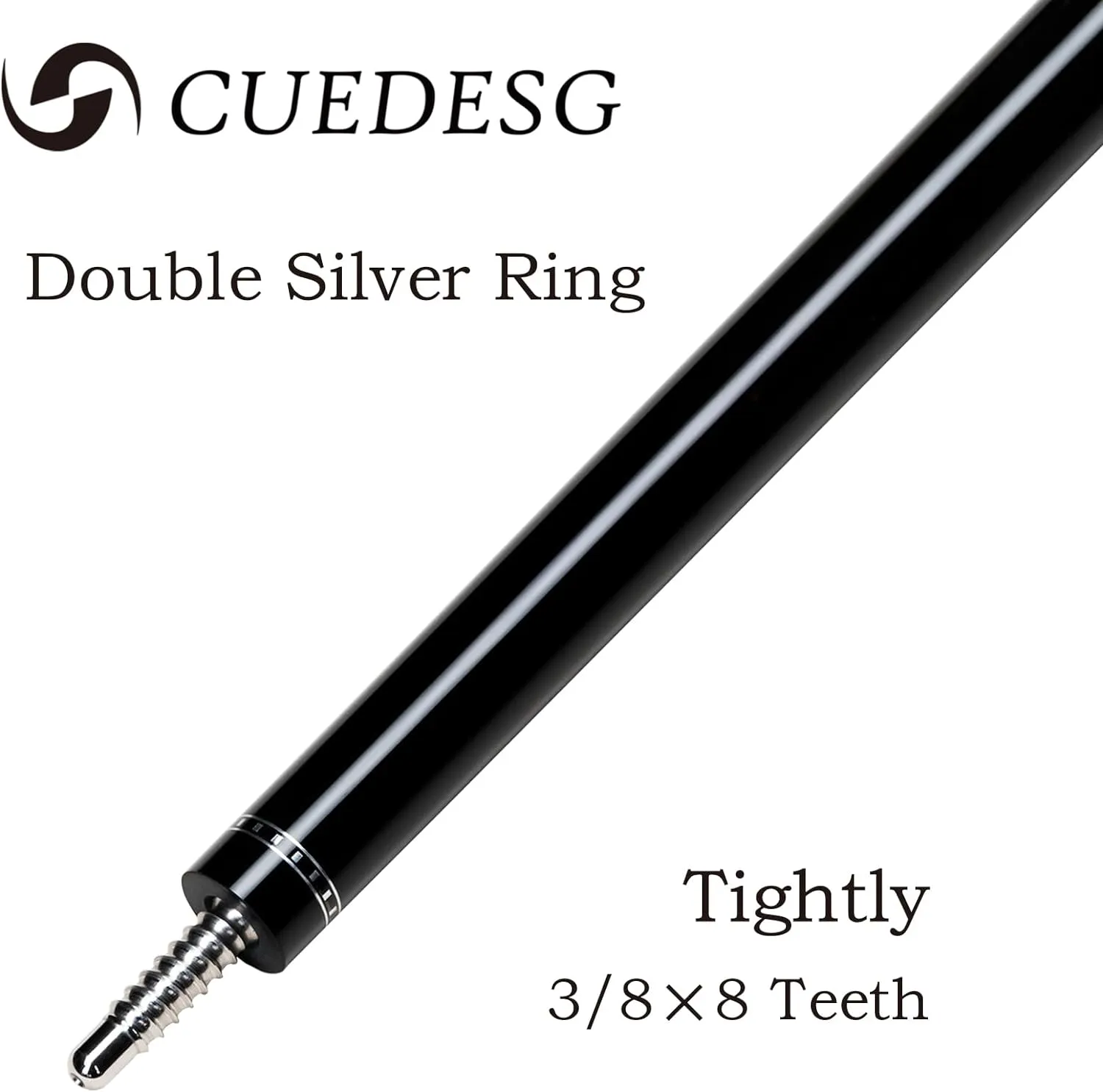 Carbon Fiber Pool Cue Stick 10.5mm/11.8mm/12.5mm,Low Deflection Pool Stick with Rare Wood Butt,Professional Cue Stick with Box Case