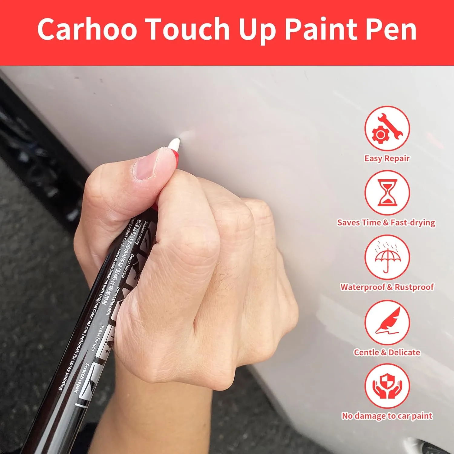 Carhoo GBM/12L/12U/291 Arden Blue Metallic Compatible with Buick Exact Match Touch Up Paint Pen - 0.56 Fl Oz(16ml)