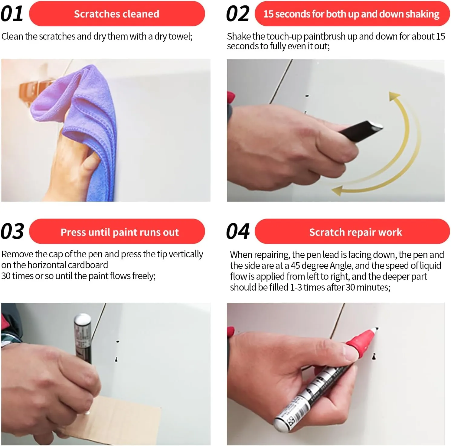 Carhoo P8Y Magnetite Gray Metallic Compatible with Subaru Exact Match Touch Up Paint Pen