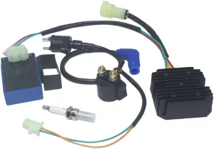 CDI Box Ignition Coil Spark Plug Kit Fit for Honda TRX300 New OE: 30410-HC4-770