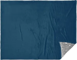 CHIFIGNO Prussian Blue Blanket Travel, Travel Blanket for Men, Insulated Blankets for Outside, Cold Weather Blanket