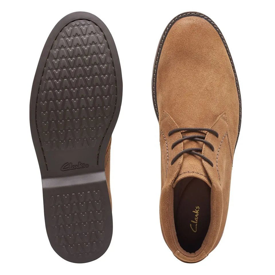 Clarks Men's Atticus LT Hi Cognac Suede