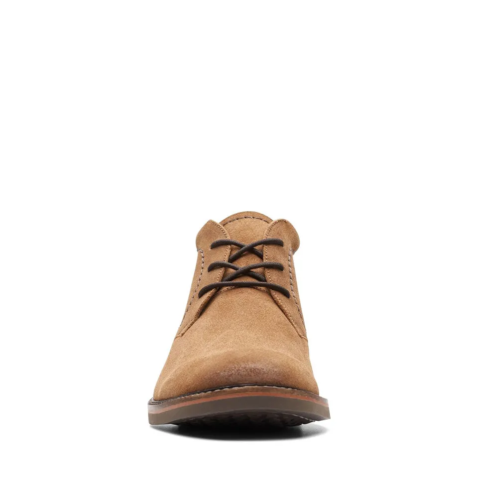 Clarks Men's Atticus LT Hi Cognac Suede