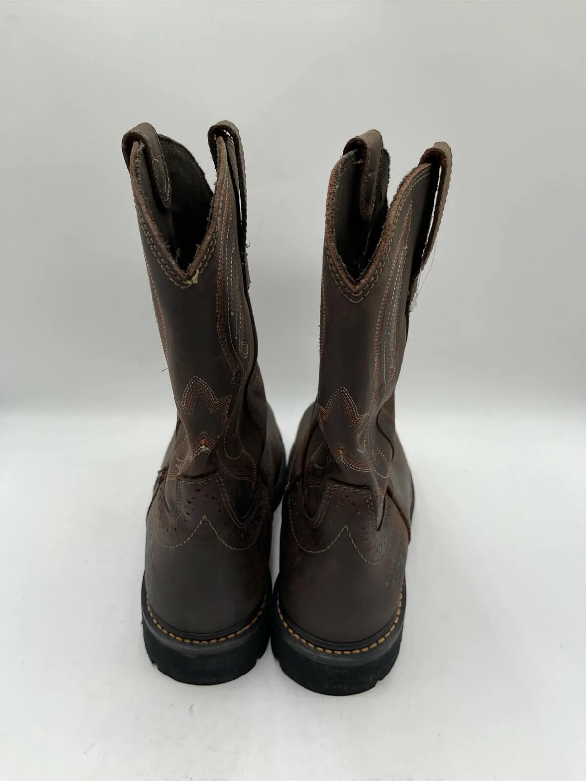 Cody James Men's Waterproof Pull On Work Boot Composite Toe Brown Size 11D - Very Good