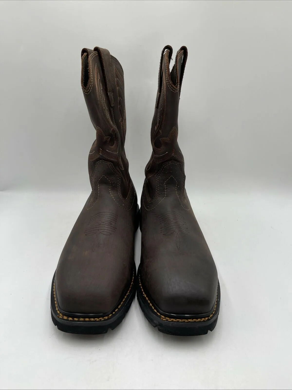 Cody James Men's Waterproof Pull On Work Boot Composite Toe Brown Size 11D - Very Good