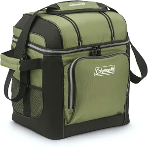 Coleman Chiller Series Insulated Portable Soft Cooler, Leak-Proof 30 Can Capacity Ice Cooler with Ice Retention