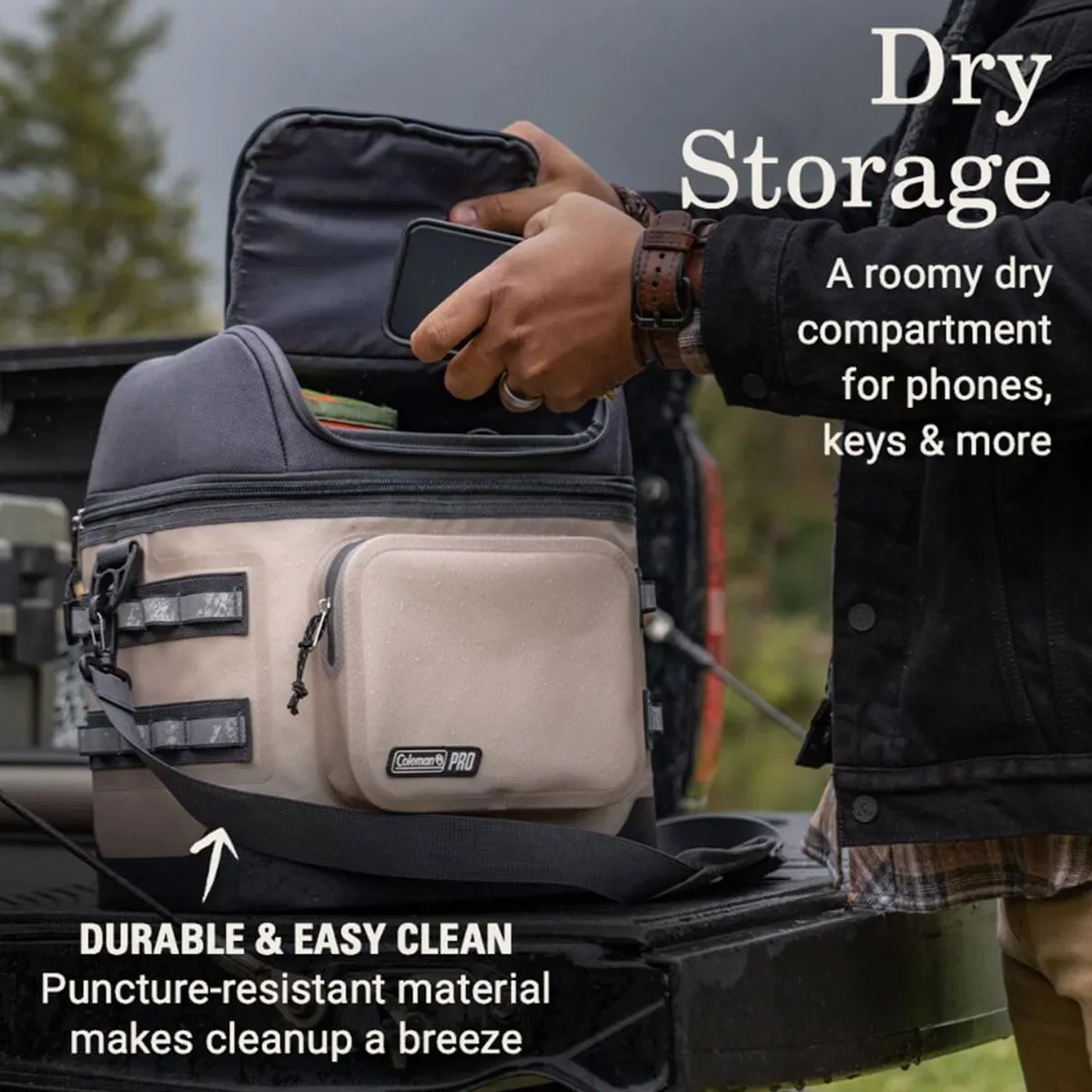 Coleman Pro 24-Can Premium Soft Cooler Lunchbox, Fully Insulated Lid & Body Stays Cold up to 35 Hours