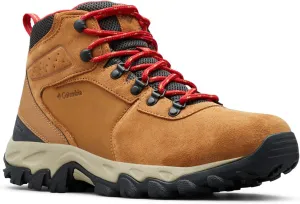 Columbia Men's Newton Ridge Plus II Suede Waterproof, 2024 Elk/Mountain Red, 14