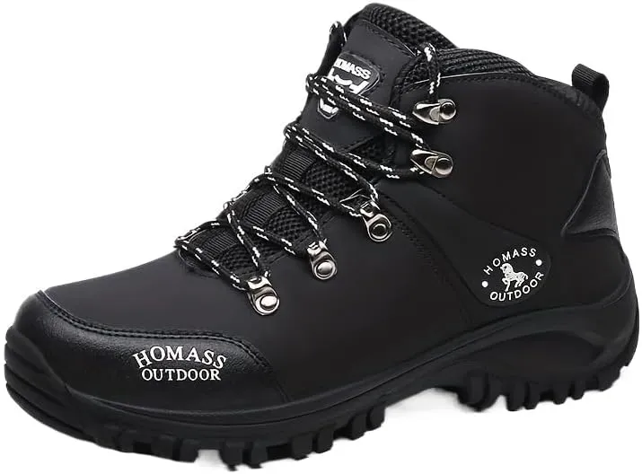 Comfortable Men's Hiking Shoes with Plush Lining, Arch Support, and Non-Slip Soles for Mountaineering and Travel